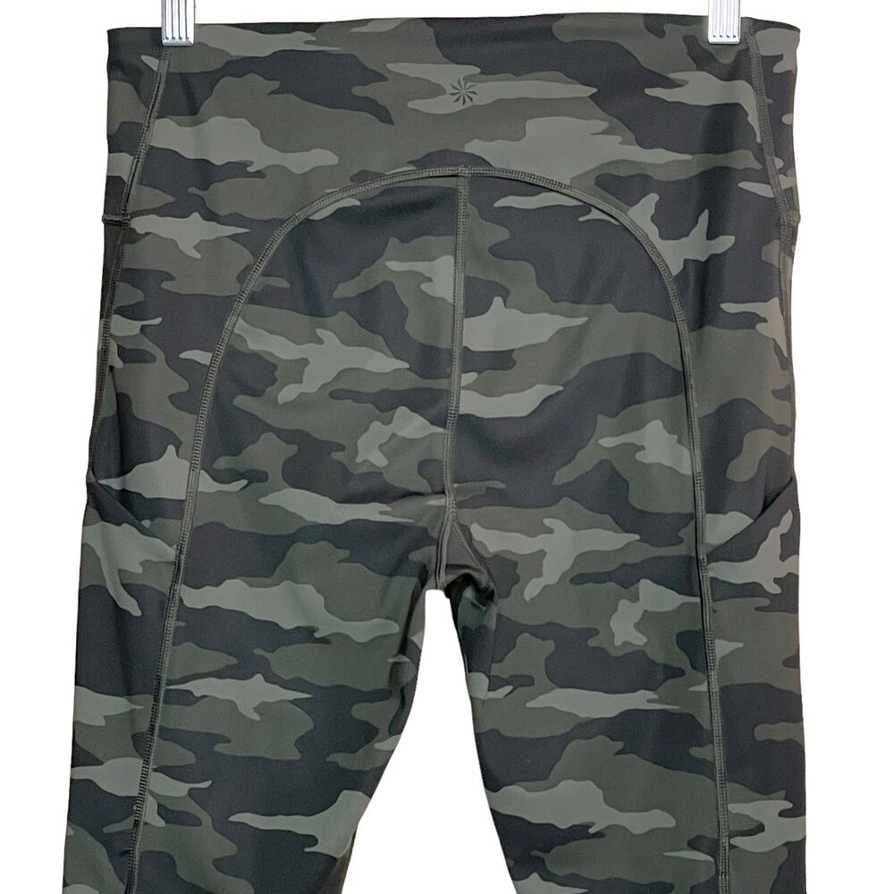 Athleta Ultimate 7/8 Tights High Waist Camo Leggings Stash Pockets Size M - Picture 6 of 10